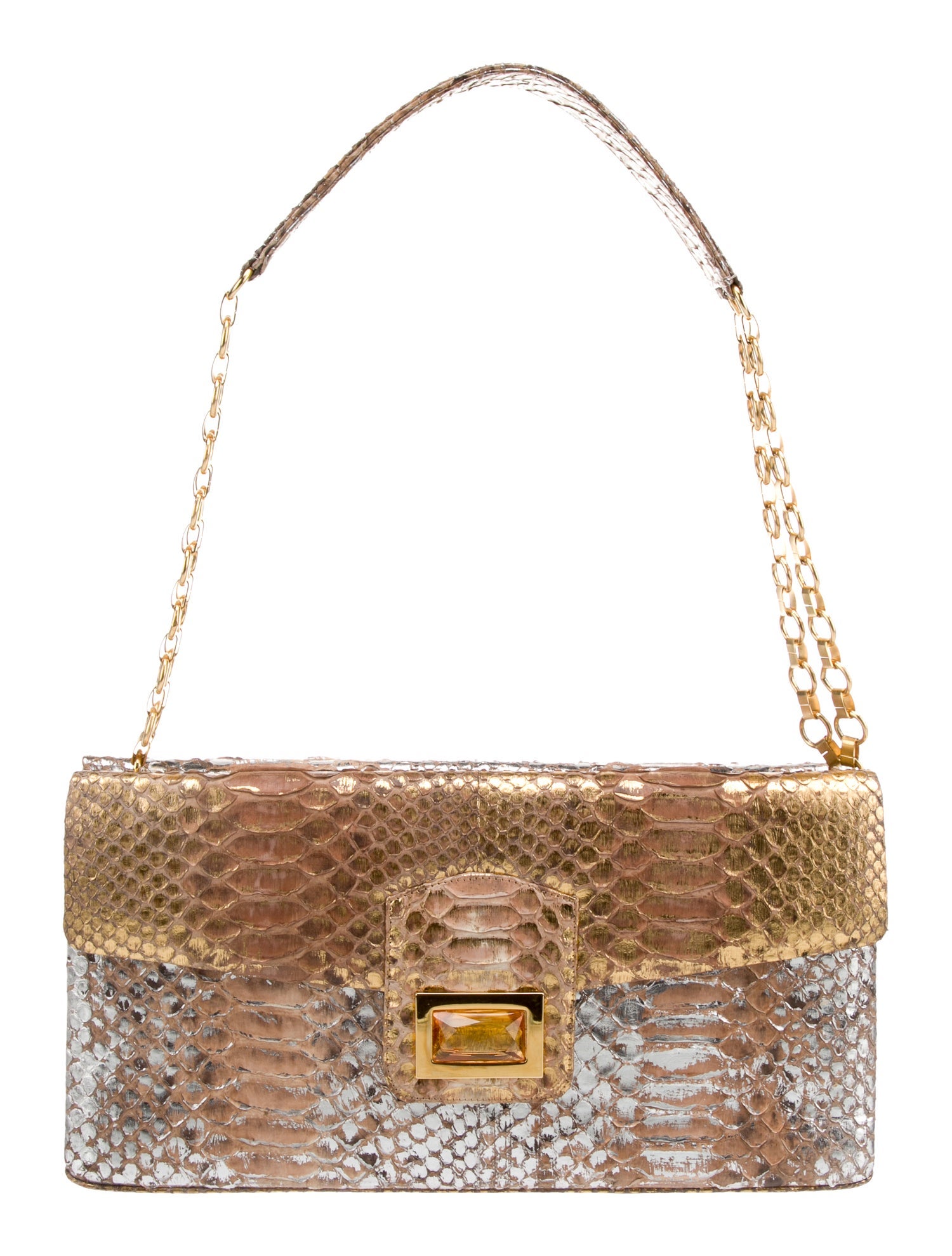 Kara Ross Python Shoulder Bag