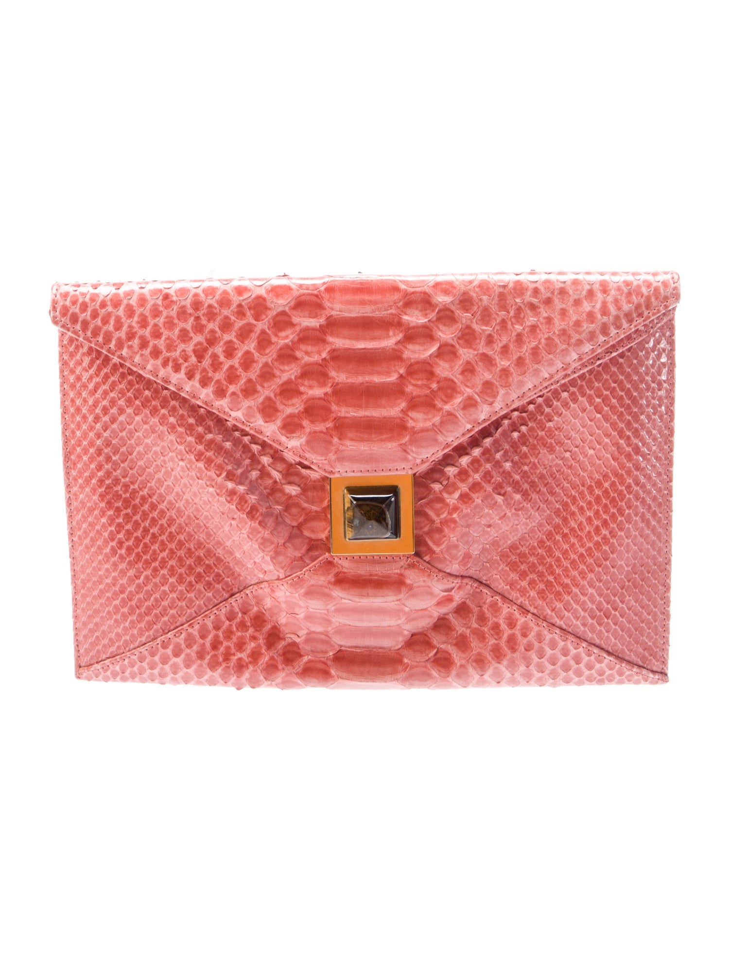 Kara Ross Python Clutch