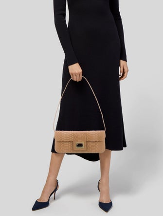 Kara Ross Python Shoulder Bag