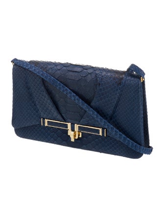 Kara Ross Python Shoulder Bag