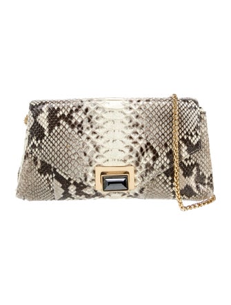 Kara Ross Python Clutch