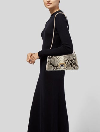 Kara Ross Python Clutch