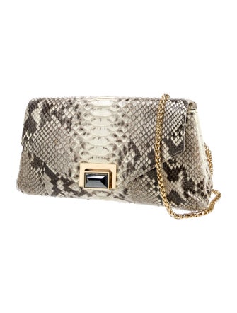 Kara Ross Python Clutch
