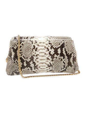 Kara Ross Python Clutch