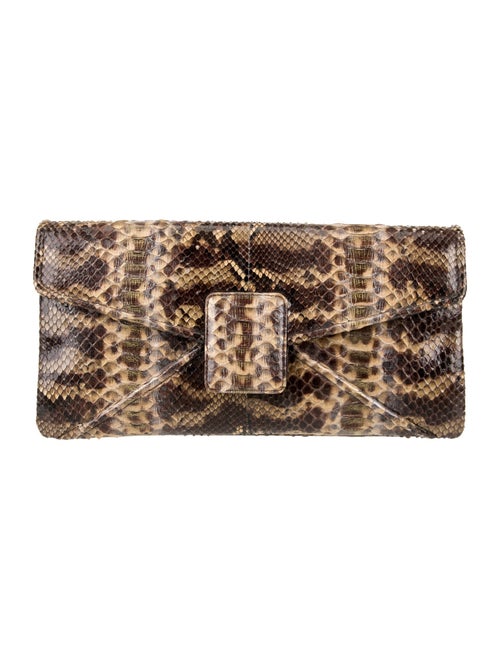 Kara Ross Python Clutch
