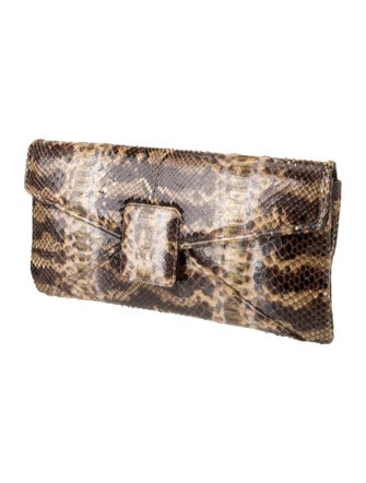 Kara Ross Python Clutch