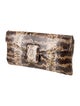 Kara Ross Python Clutch