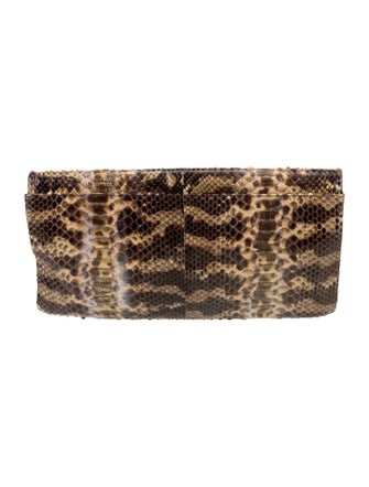 Kara Ross Python Clutch