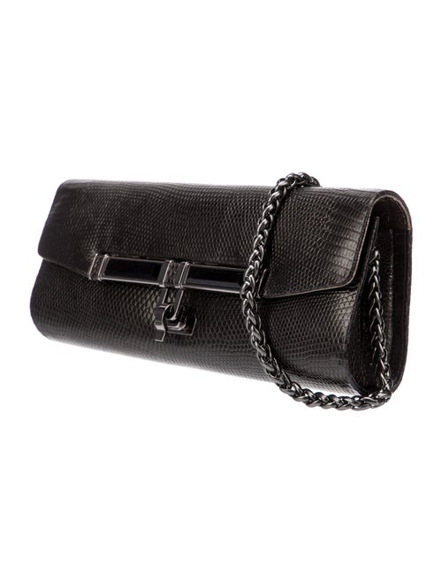 Kara Ross Embossed Leather Clutch