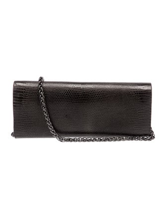 Kara Ross Embossed Leather Clutch