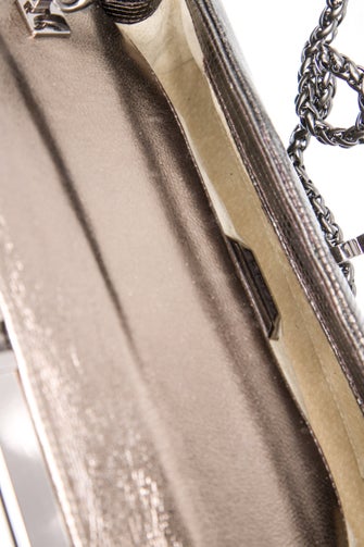 Kara Ross Embossed Leather Clutch