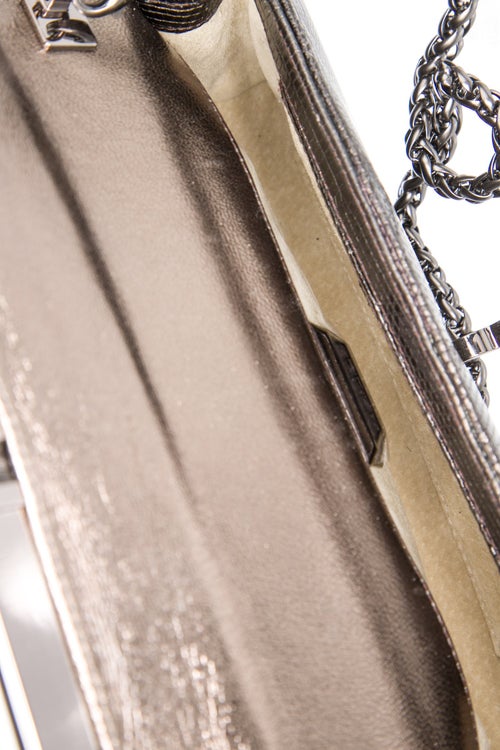 Kara Ross Embossed Leather Clutch