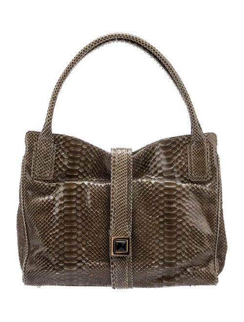 Kara Ross Python Top Handle Bag
