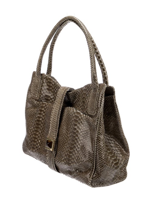 Kara Ross Python Top Handle Bag