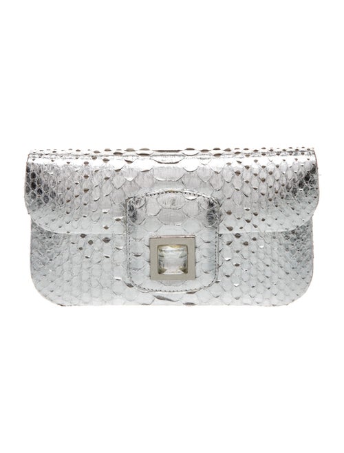 Kara Ross Snakeskin Clutch