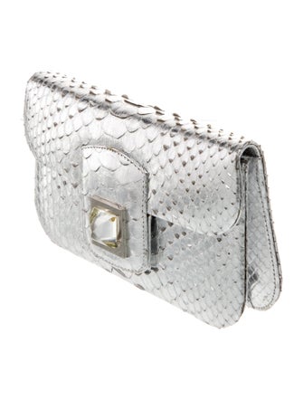 Kara Ross Snakeskin Clutch