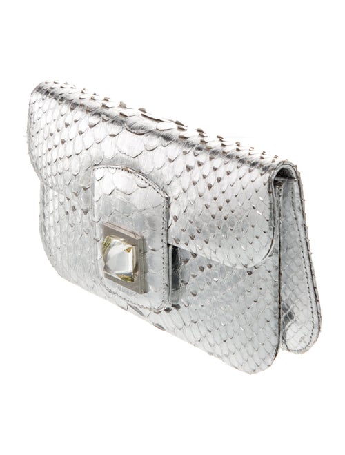Kara Ross Snakeskin Clutch