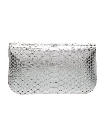 Kara Ross Snakeskin Clutch
