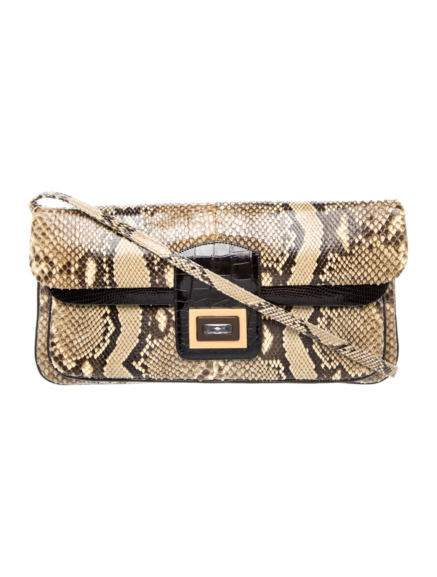 Kara Ross Python Shoulder Bag
