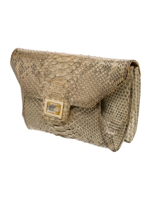 Kara Ross Python Clutch