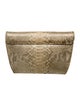 Kara Ross Python Clutch