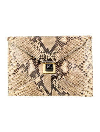 Kara Ross Snakeskin Clutch