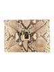 Kara Ross Snakeskin Clutch