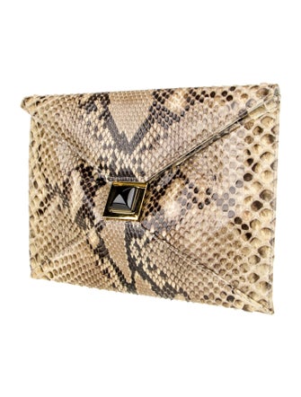 Kara Ross Snakeskin Clutch