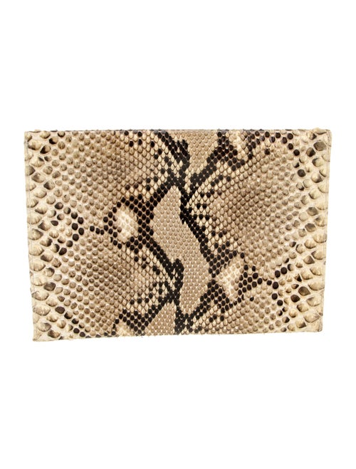 Kara Ross Snakeskin Clutch