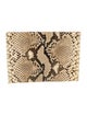 Kara Ross Snakeskin Clutch