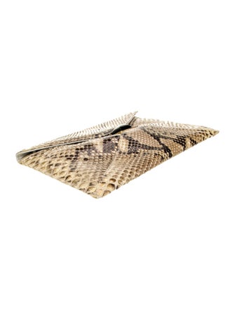 Kara Ross Snakeskin Clutch