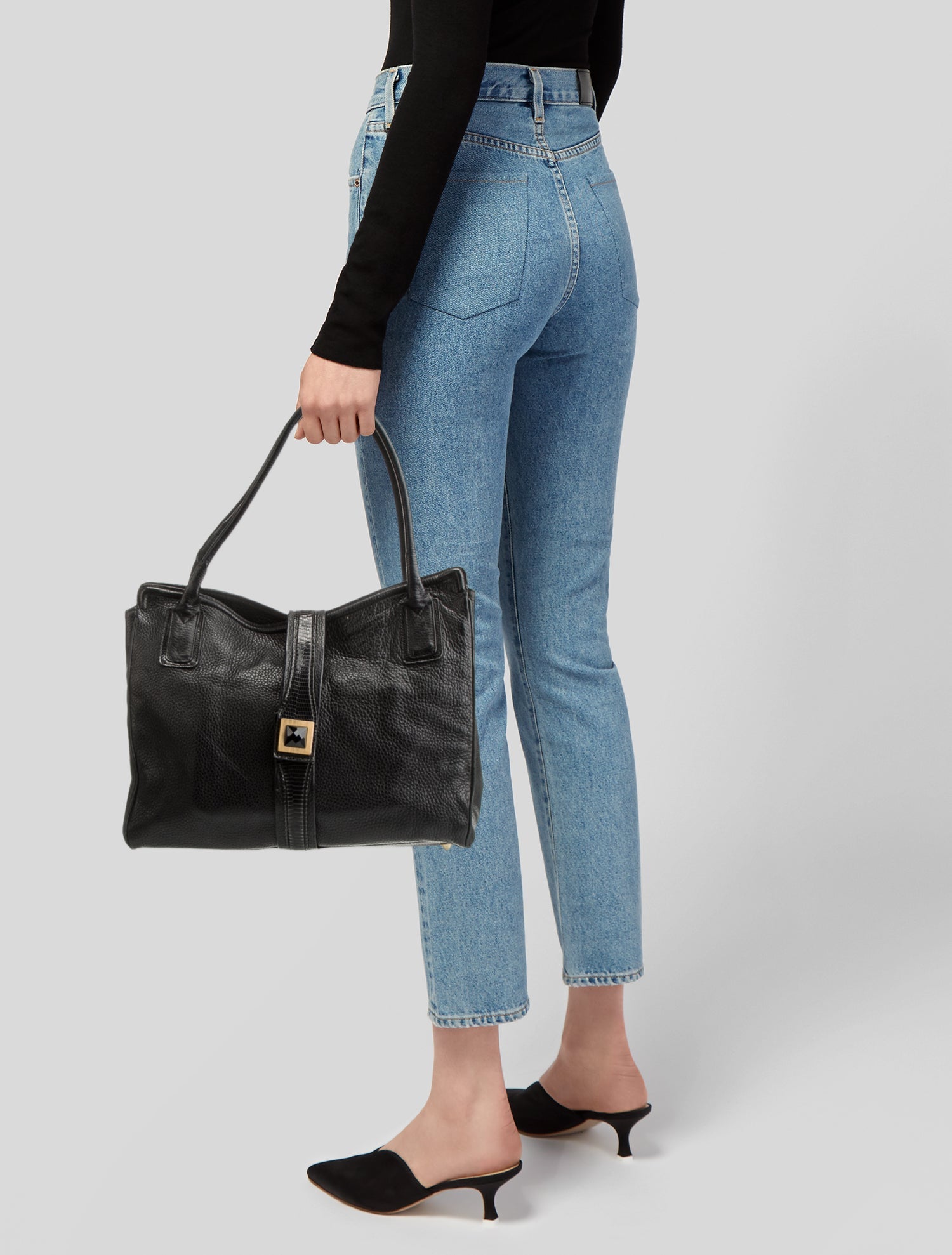 Kara Ross Leather Shoulder Bag
