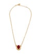 Kara Ross Pink Stone Pendant Necklace