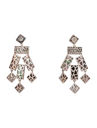 Kara Ross Mother of Pearl Drop Earrings