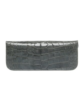 Kara Ross Embossed Leather Clutch