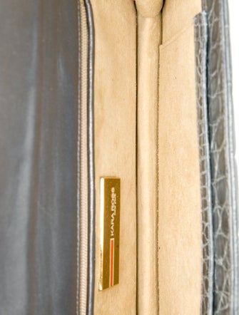 Kara Ross Embossed Leather Clutch