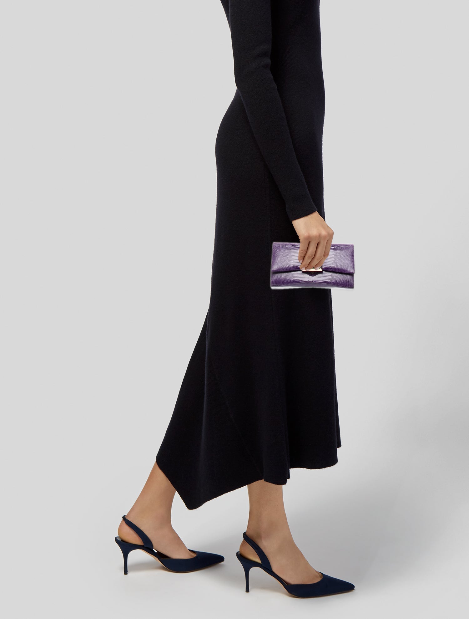 Kara Ross Saffiano Leather Clutch