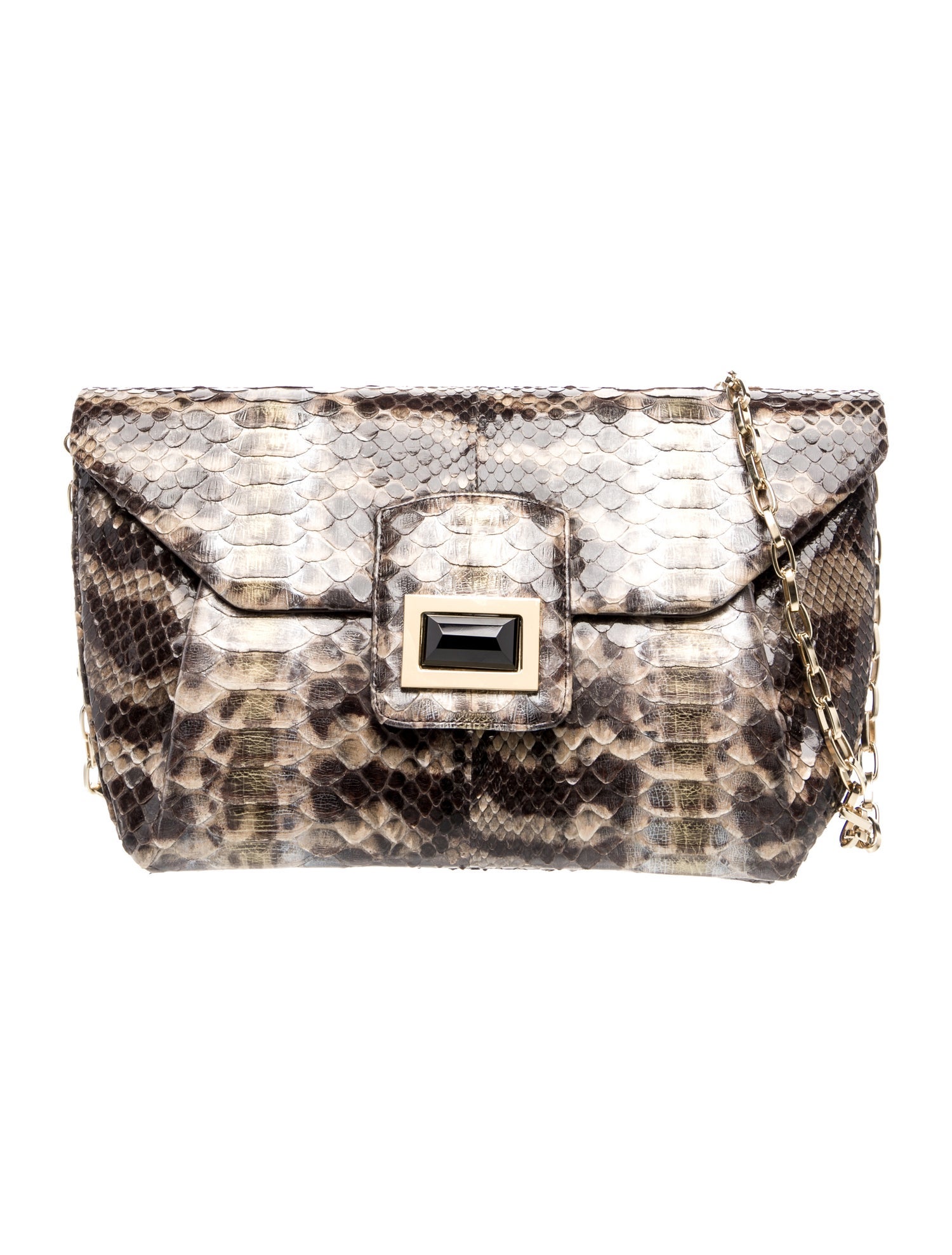 Kara Ross Snakeskin Crossbody Bag