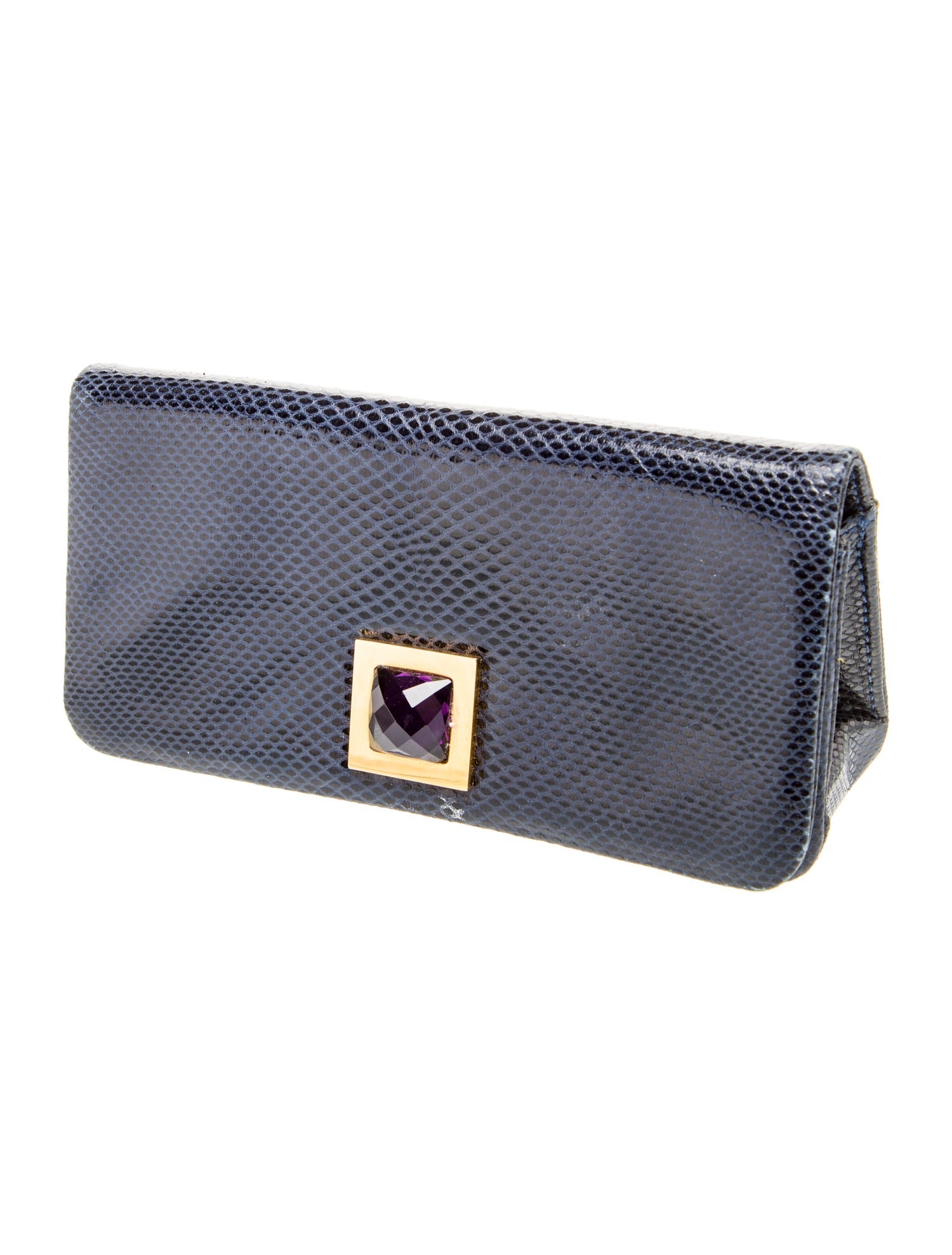 Kara Ross Lizard Clutch