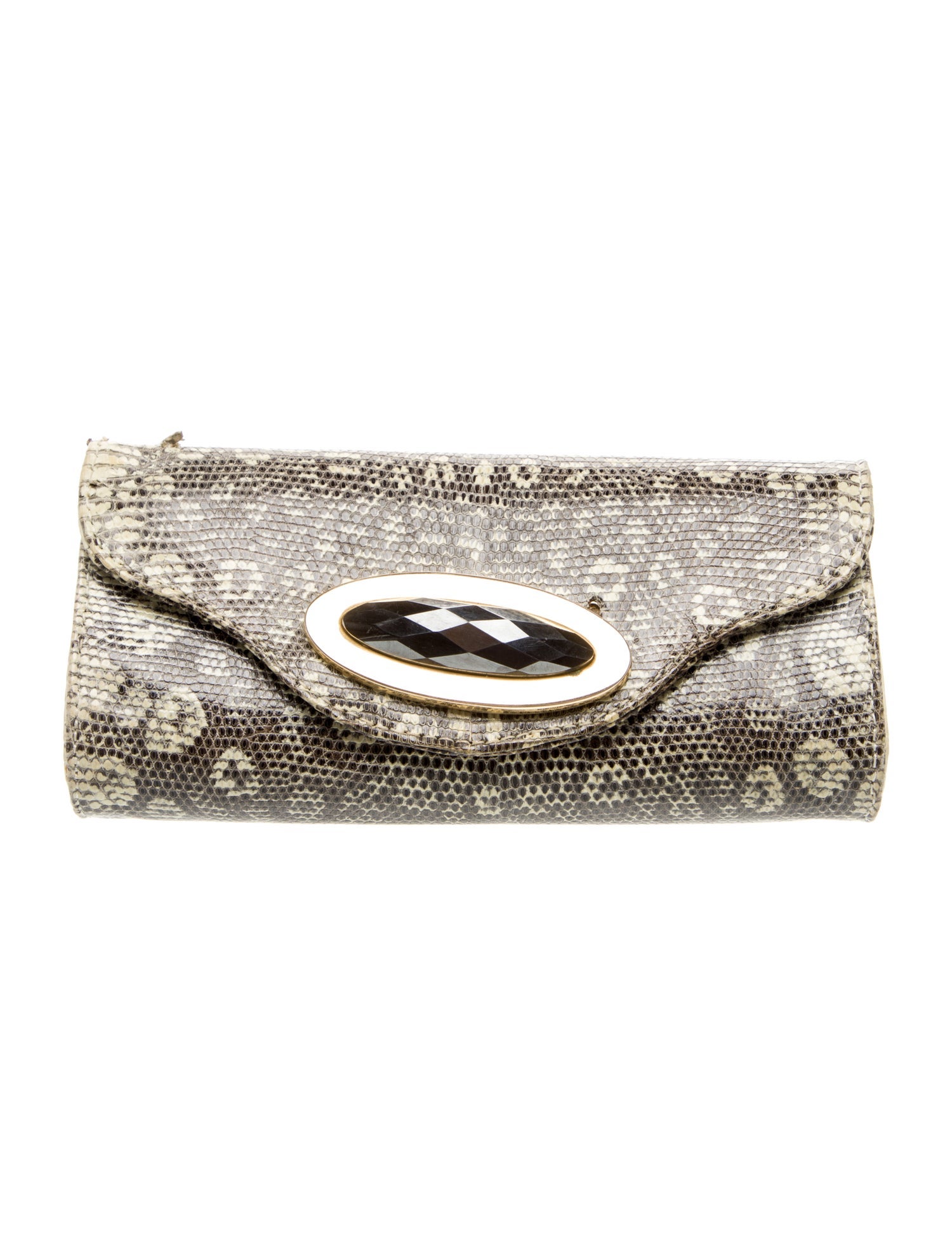 Kara Ross Lizard Clutch