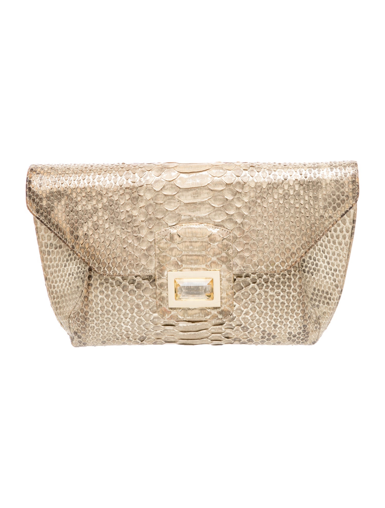Kara Ross Python Clutch