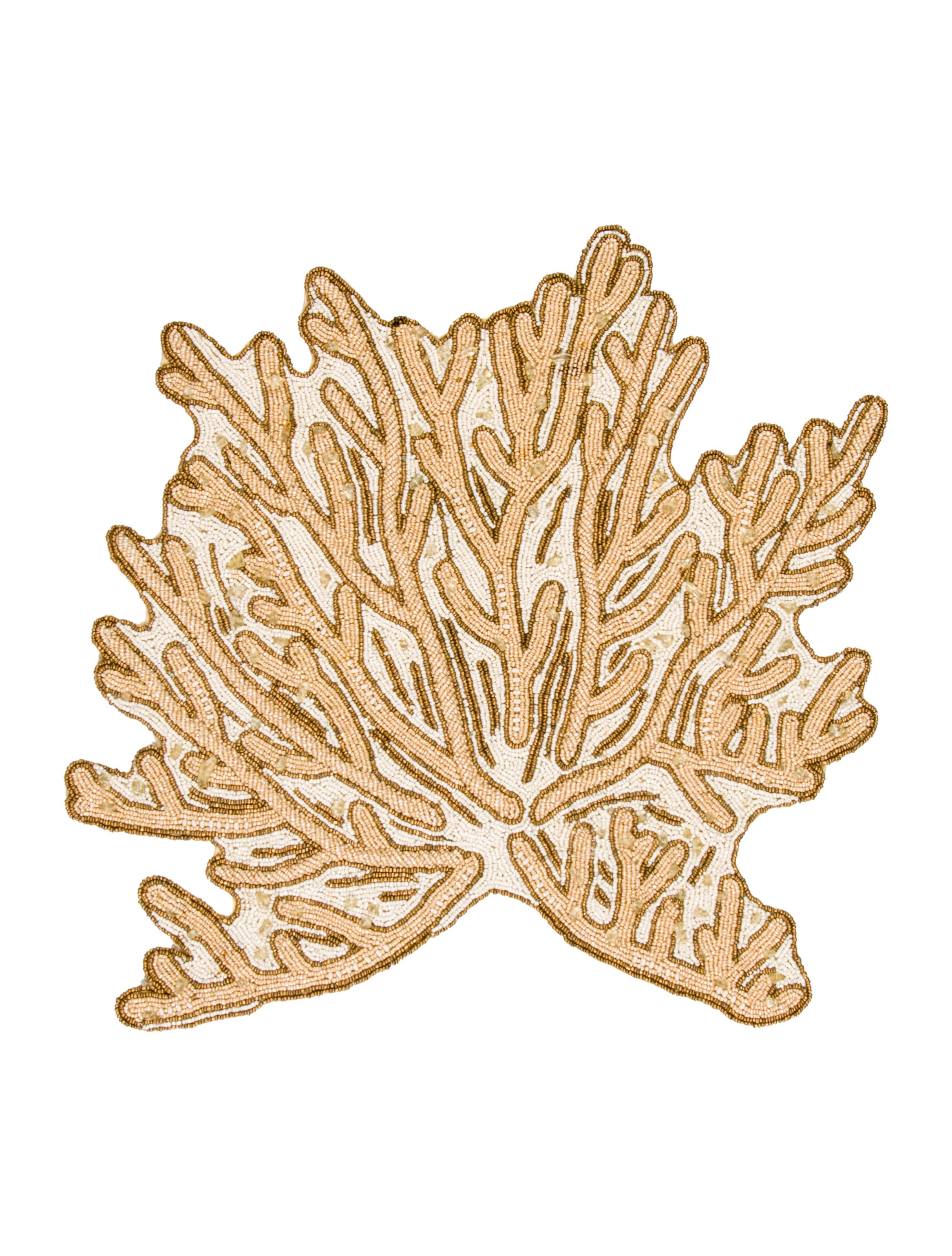 Kim Seybert Beaded Sea Coral Placemats Tabletop And Kitchen