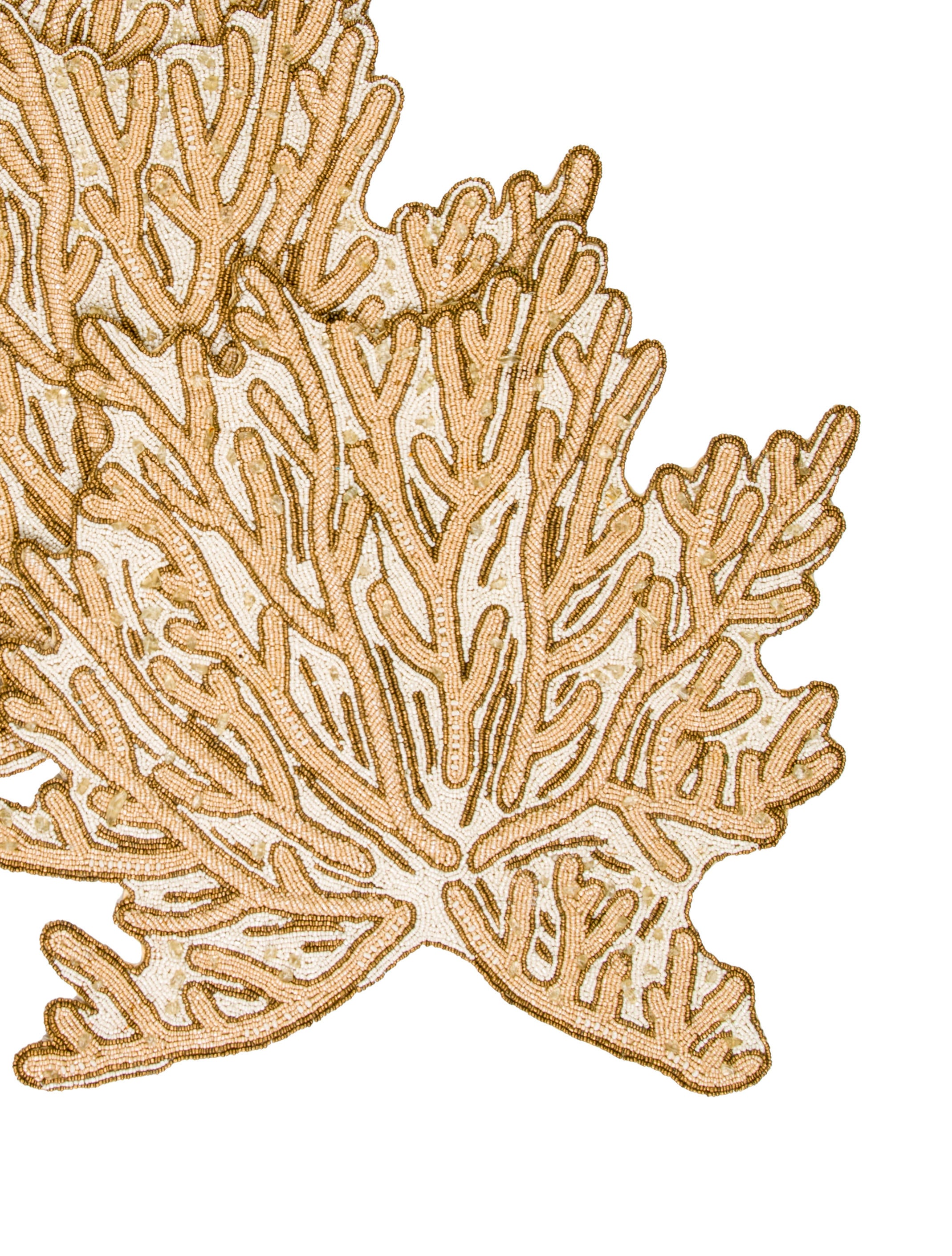 Kim Seybert Beaded Sea Coral Placemats Tabletop And Kitchen