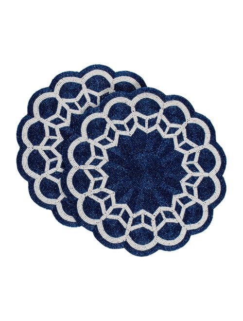 Kim Seybert Pair of Beaded Placemats