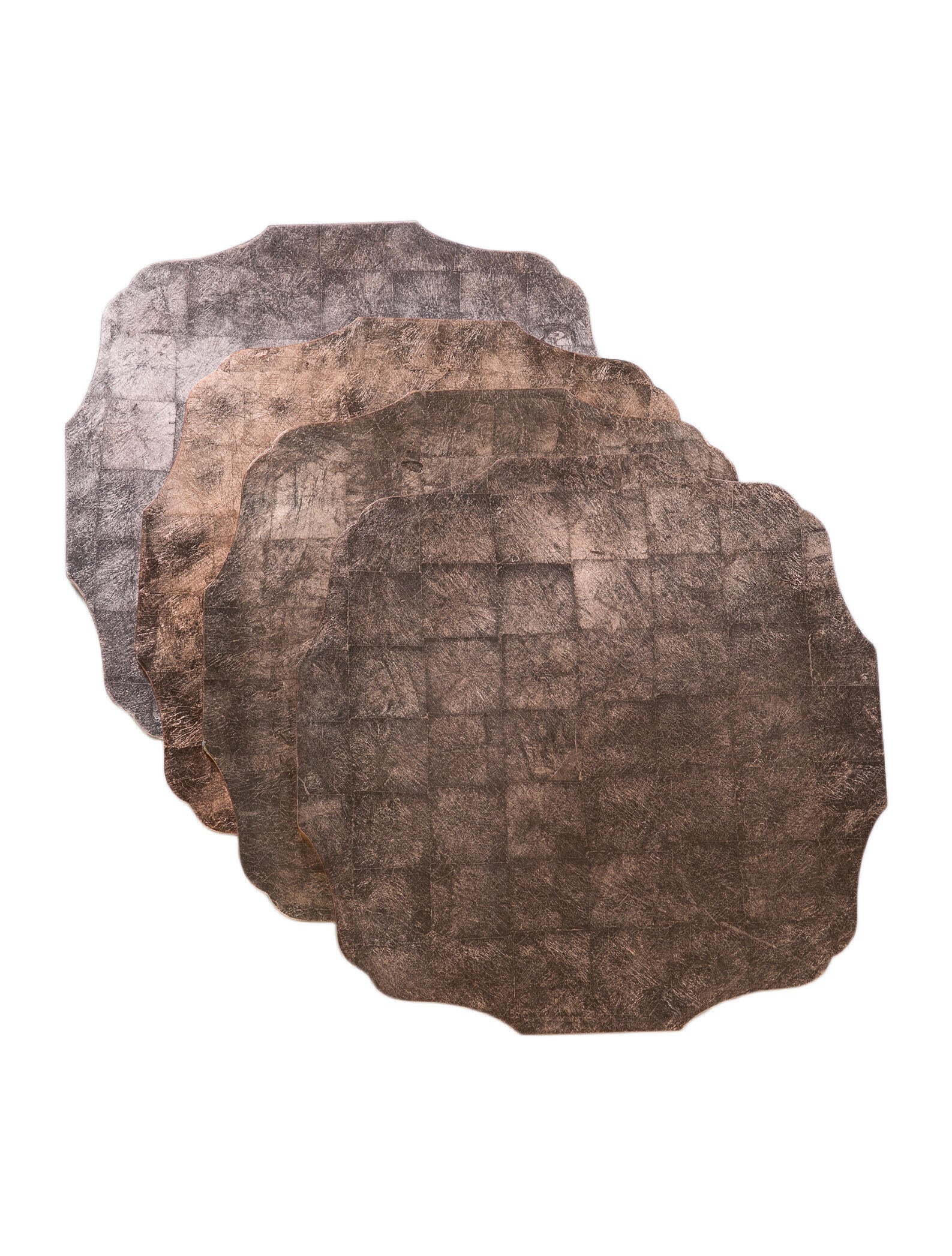 Kim Seybert Set of 4 Fez Placemats Gold Table Linens & Accessories, Tabletop & Kitchen