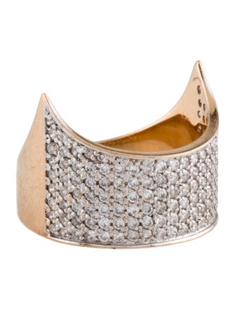 Kismet by Milka 14K Diamond Midi Knuckle Ring