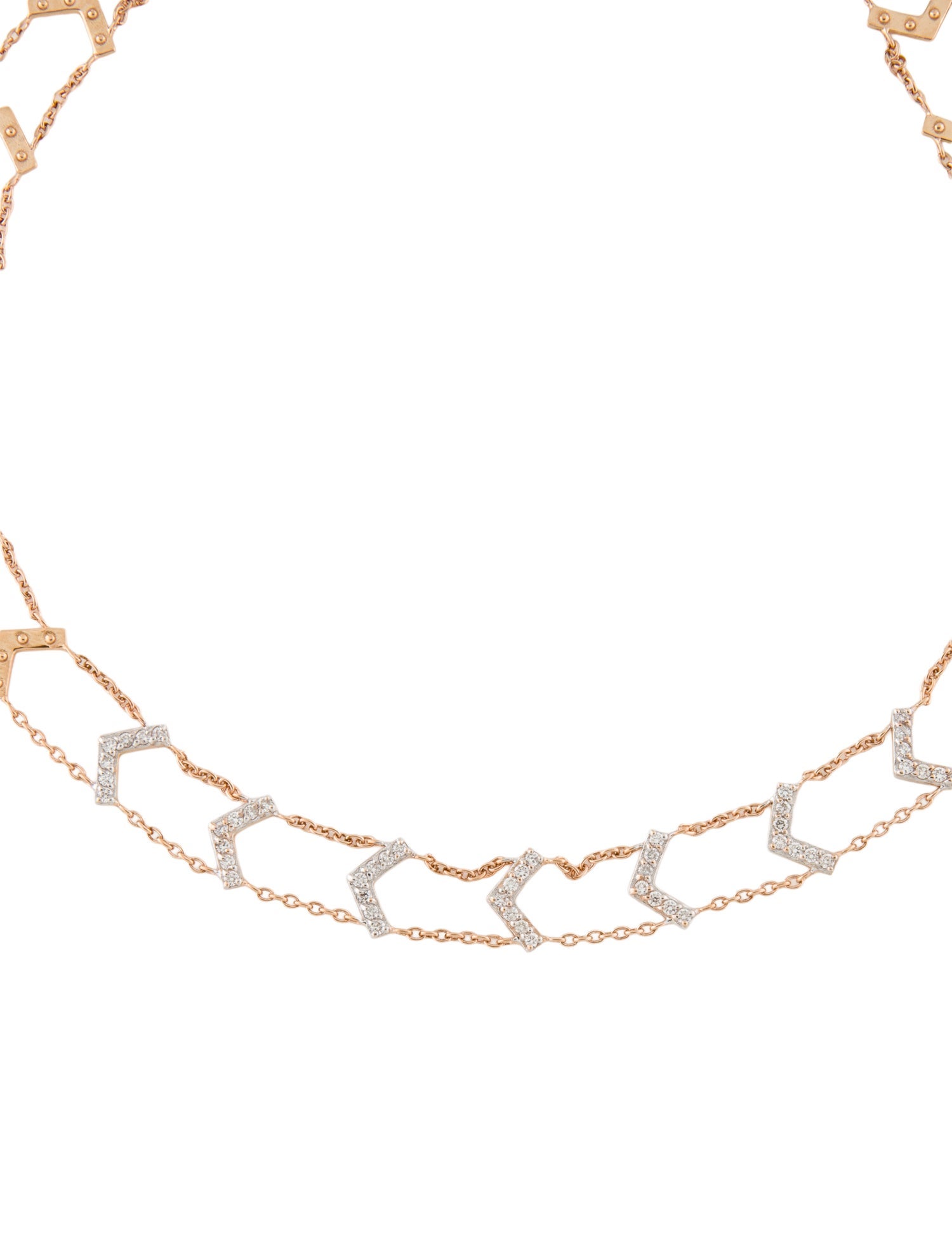 Kismet by Milka 14K Diamond Chevron Choker Necklace