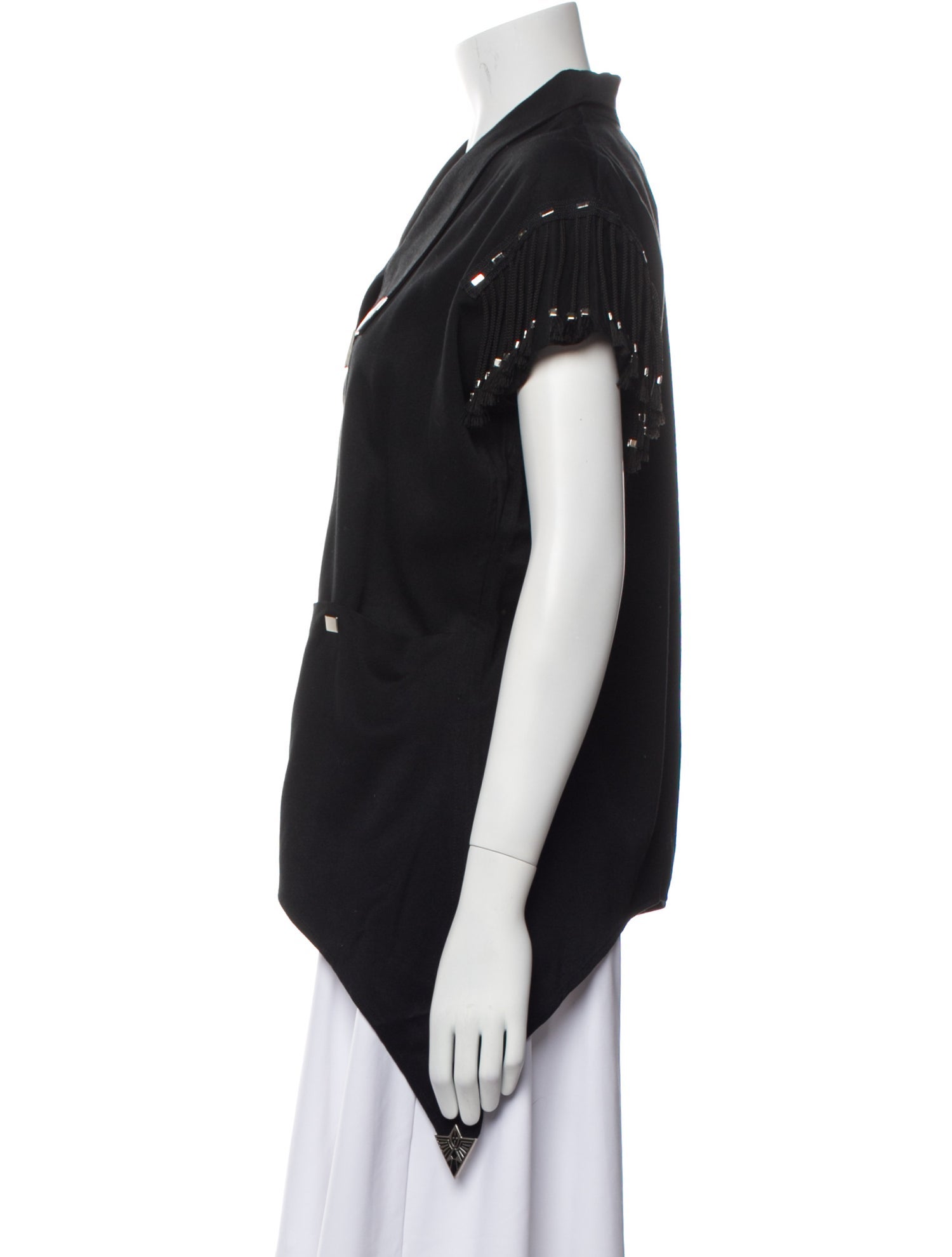 Kansai Yamamoto Short Sleeve Button-Up Top