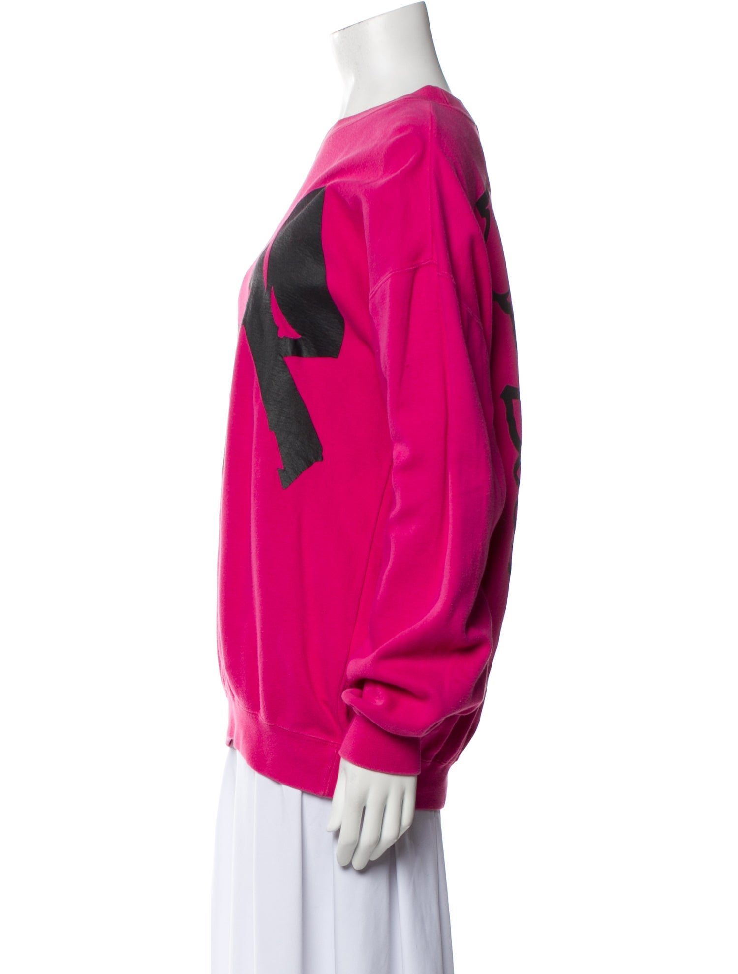 Kansai Yamamoto Graphic Print Bateau Neckline Sweatshirt