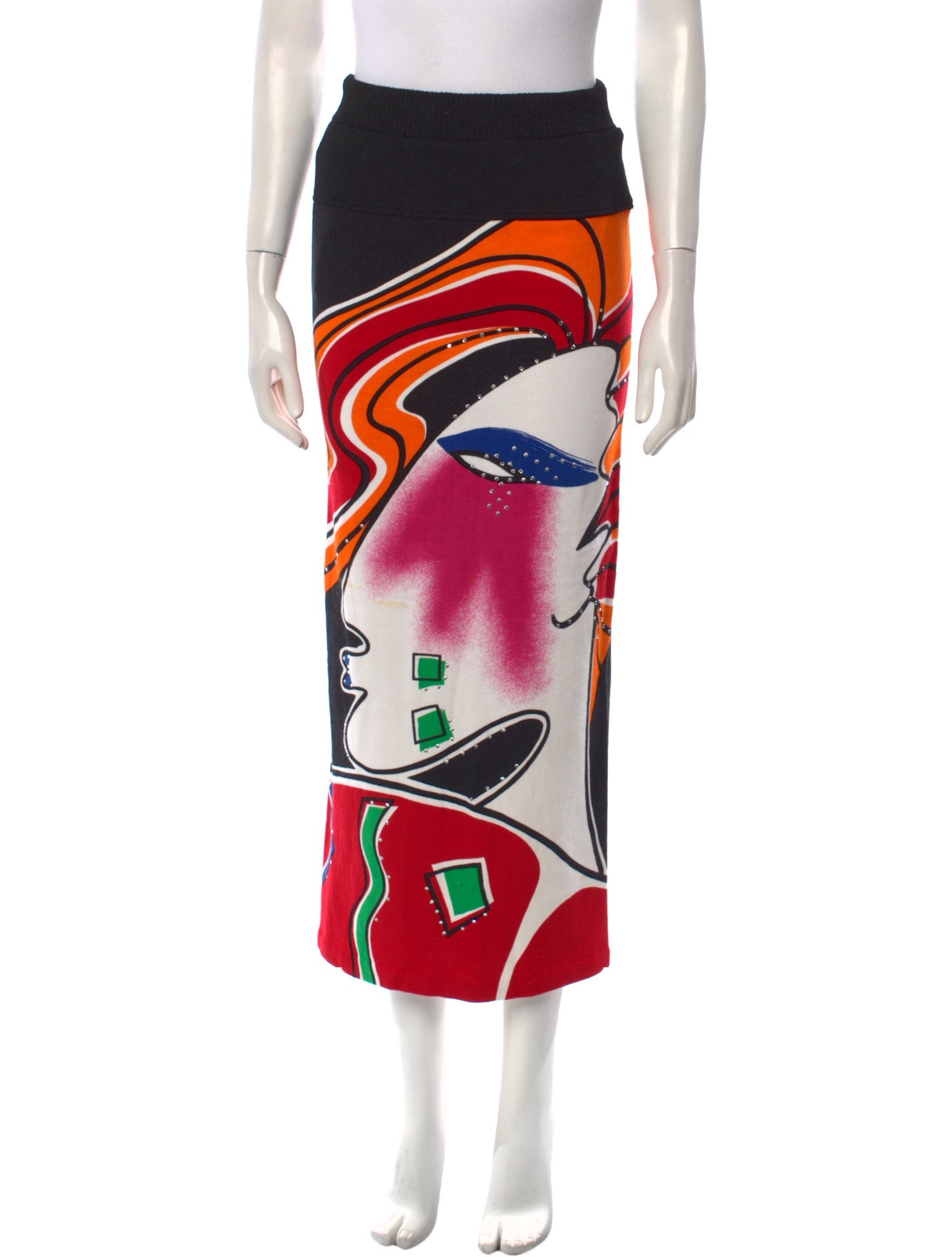 Kansai Yamamoto Vintage Midi Length Skirt